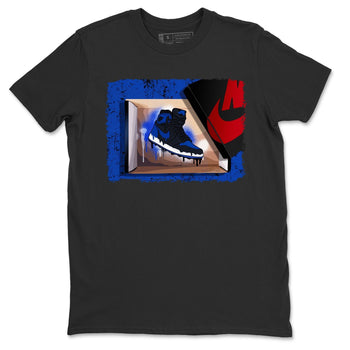 Jordan 1 Royal Black Sneaker Match Tees New Kicks Sneaker Tees Jordan 1 Royal Black Sneaker Release Tees Unisex Shirts