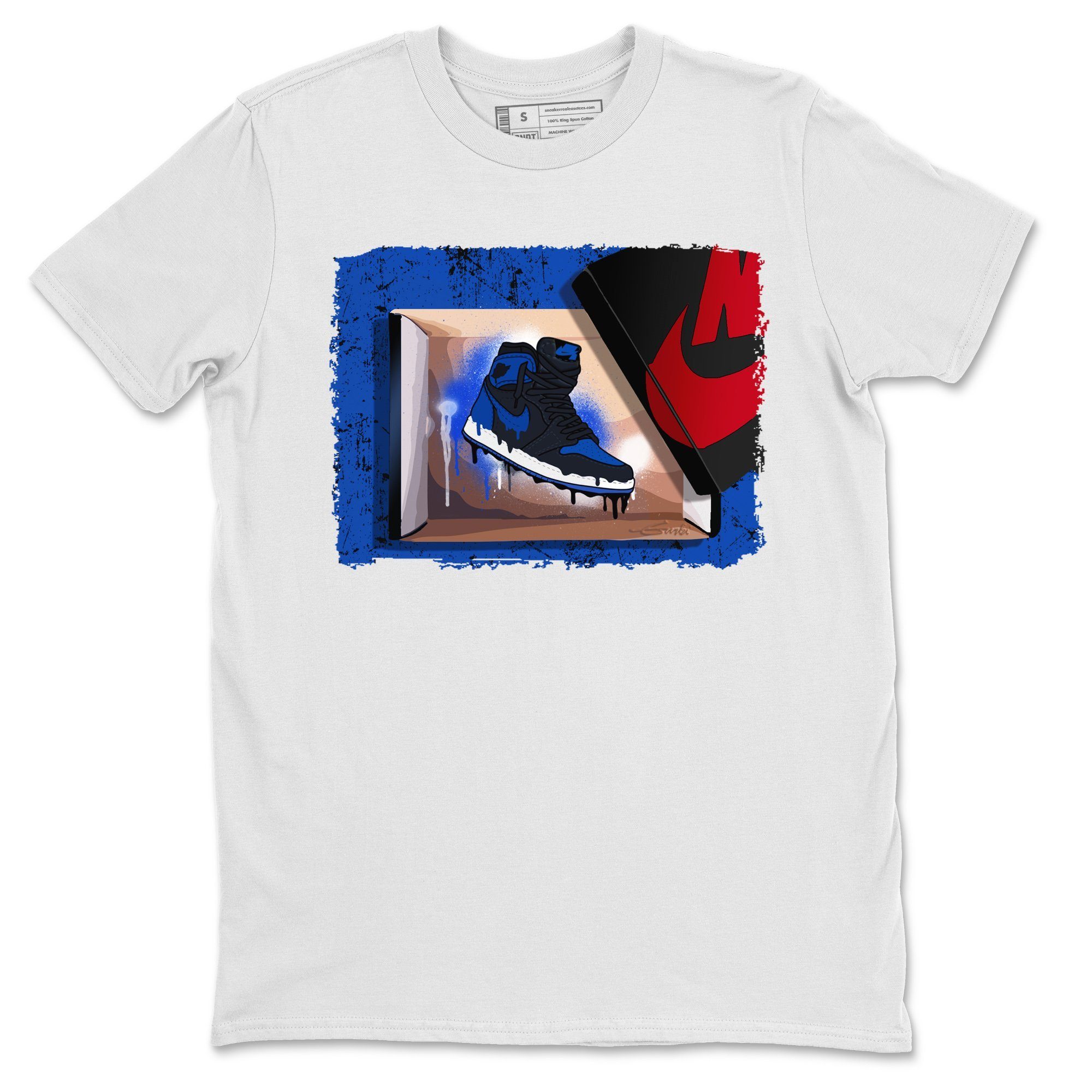 Jordan 1 Royal Black Sneaker Match Tees New Kicks Sneaker Tees Jordan 1 Royal Black Sneaker Release Tees Unisex Shirts