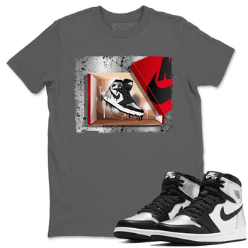 Jordan 1 Silver Toe Sneaker Match Tees New Kicks Sneaker Tees Jordan 1 Silver Toe Sneaker Release Tees Unisex Shirts