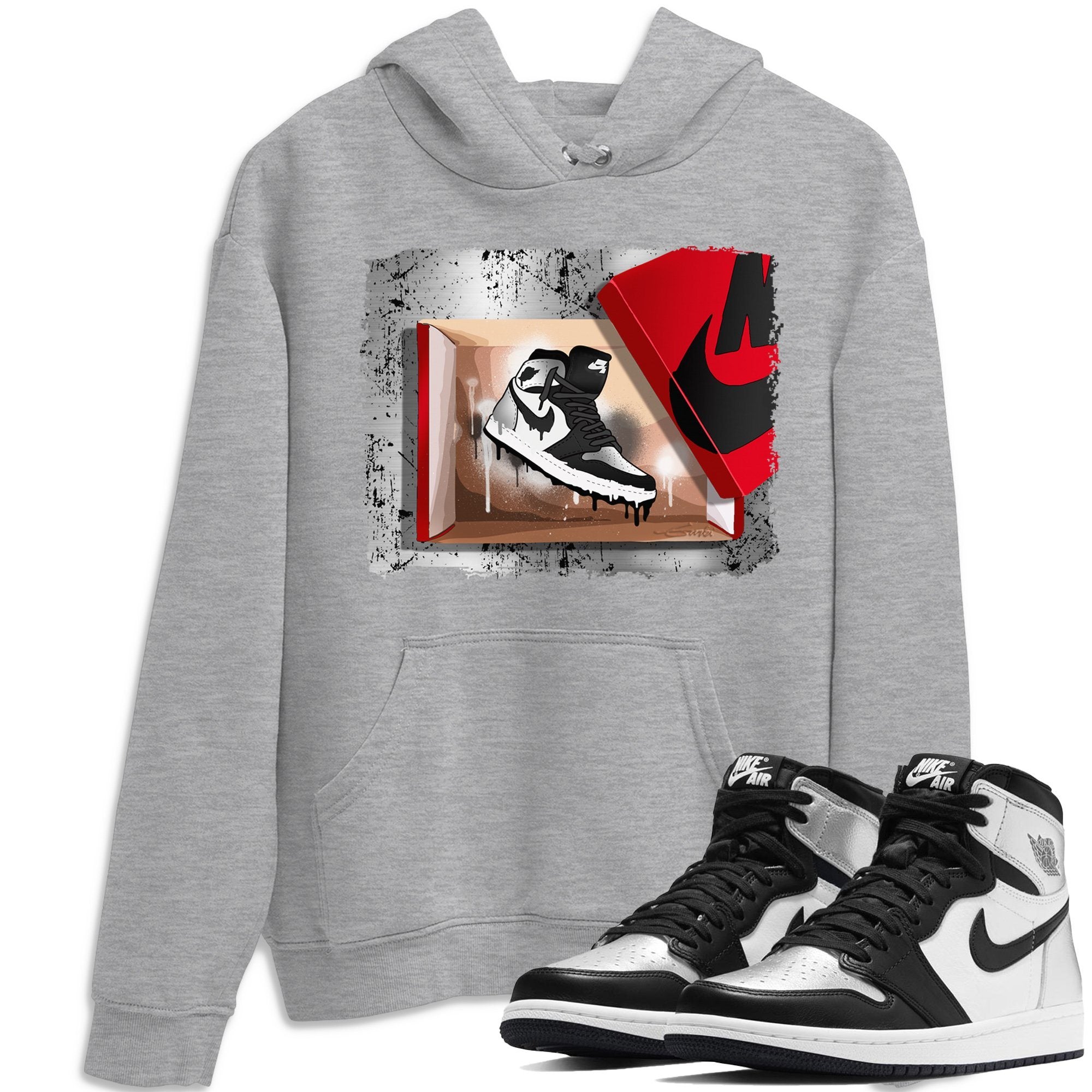 Jordan 1 Silver Toe Sneaker Match Tees New Kicks Sneaker Tees Jordan 1 Silver Toe Sneaker Release Tees Unisex Shirts