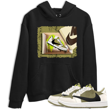Air Jordan 1 X Travis Scott Golf Olive shirt to match jordans New Kicks sneaker tees Air Jordan 1 Travis Scott Golf SNRT Sneaker Release Tees Unisex Black 1 T-Shirt