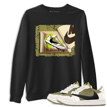 Air Jordan 1 X Travis Scott Golf Olive shirt to match jordans New Kicks sneaker tees Air Jordan 1 Travis Scott Golf SNRT Sneaker Release Tees Unisex Black 1 T-Shirt