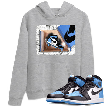 Air Jordan 1 Retro High OG UNC Toe shirt to match jordans New Kicks sneaker tees UNC Toe 1s SNRT Sneaker Release Tees Unisex Heather Grey 1 T-Shirt