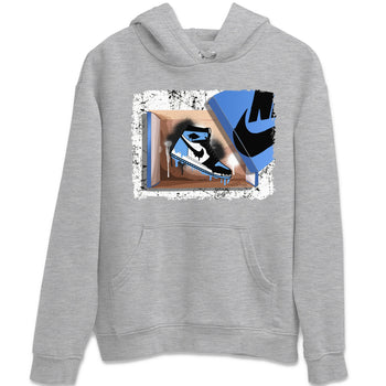 Air Jordan 1 Retro High OG UNC Toe shirt to match jordans New Kicks sneaker tees UNC Toe 1s SNRT Sneaker Release Tees Unisex Heather Grey 2 T-Shirt