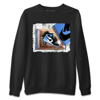 Air Jordan 1 Retro High OG UNC Toe shirt to match jordans New Kicks sneaker tees UNC Toe 1s SNRT Sneaker Release Tees Unisex Black 2 T-Shirt