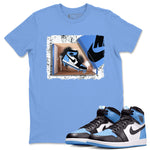 Air Jordan 1 Retro High OG UNC Toe shirt to match jordans New Kicks sneaker tees UNC Toe 1s SNRT Sneaker Release Tees Unisex Carolina Blue 1 T-Shirt