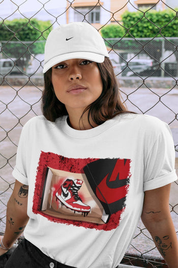 Jordan 1 Varsity Red Sneaker Match Tees New Kicks Sneaker Tees Jordan 1 Varsity Red Sneaker Release Tees Unisex Shirts