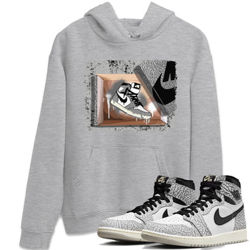 Jordan 1 White Cement Sneaker Match Tees New Kicks Sneaker Tees Jordan 1 White Cement Sneaker Release Tees Unisex Shirts