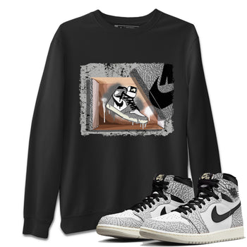 Jordan 1 White Cement Sneaker Match Tees New Kicks Sneaker Tees Jordan 1 White Cement Sneaker Release Tees Unisex Shirts