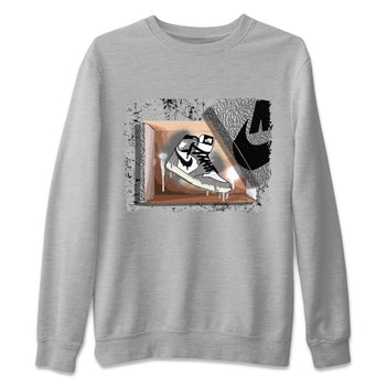 Jordan 1 White Cement Sneaker Match Tees New Kicks Sneaker Tees Jordan 1 White Cement Sneaker Release Tees Unisex Shirts