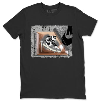 Jordan 1 White Cement Sneaker Match Tees New Kicks Sneaker Tees Jordan 1 White Cement Sneaker Release Tees Unisex Shirts