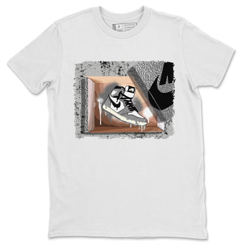 Jordan 1 White Cement Sneaker Match Tees New Kicks Sneaker Tees Jordan 1 White Cement Sneaker Release Tees Unisex Shirts