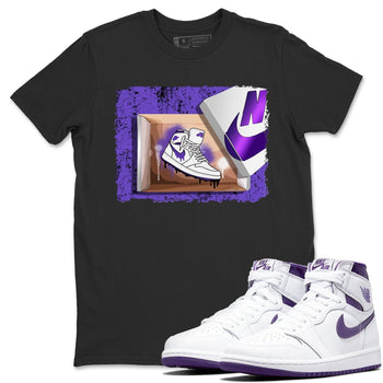Jordan 1 WMNS Court Purple Sneaker Match Tees New Kicks Sneaker Tees Jordan 1 WMNS Court Purple Sneaker Release Tees Unisex Shirts
