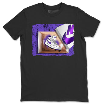 Jordan 1 WMNS Court Purple Sneaker Match Tees New Kicks Sneaker Tees Jordan 1 WMNS Court Purple Sneaker Release Tees Unisex Shirts
