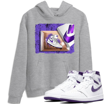 Jordan 1 WMNS Court Purple Sneaker Match Tees New Kicks Sneaker Tees Jordan 1 WMNS Court Purple Sneaker Release Tees Unisex Shirts