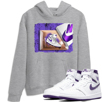 Jordan 1 WMNS Court Purple Sneaker Match Tees New Kicks Sneaker Tees Jordan 1 WMNS Court Purple Sneaker Release Tees Unisex Shirts