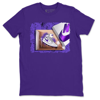 Jordan 1 WMNS Court Purple Sneaker Match Tees New Kicks Sneaker Tees Jordan 1 WMNS Court Purple Sneaker Release Tees Unisex Shirts