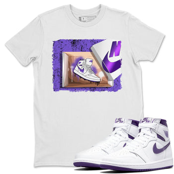 Jordan 1 WMNS Court Purple Sneaker Match Tees New Kicks Sneaker Tees Jordan 1 WMNS Court Purple Sneaker Release Tees Unisex Shirts