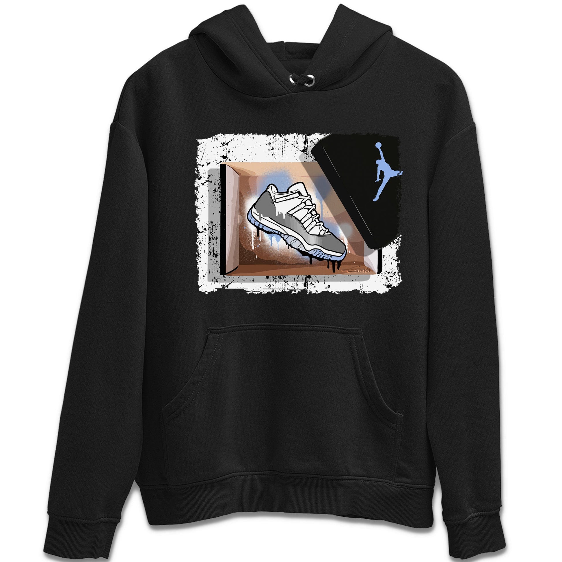 Air Jordan 11 White Cement Sneaker Match Tees New Kicks Sneaker Tees Jordan 11 Retro White Cement Sneaker Release Tees Unisex Shirts Black 2