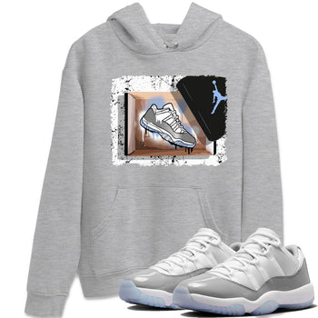 Air Jordan 11 White Cement Sneaker Match Tees New Kicks Sneaker Tees Jordan 11 Retro White Cement Sneaker Release Tees Unisex Shirts Heather Grey 1
