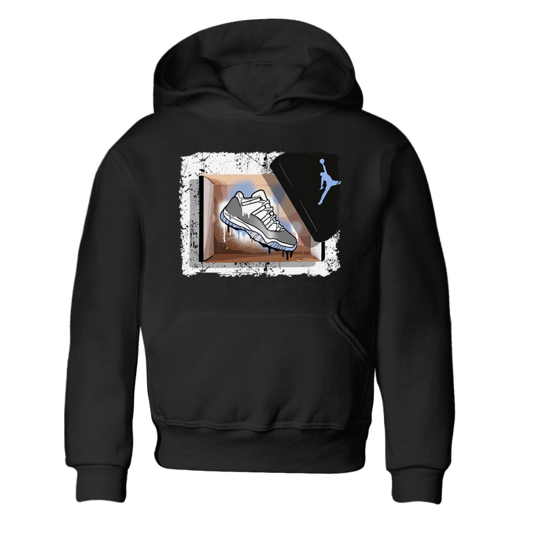 Air Jordan 11 White Cement Sneaker Match Tees New Kicks Sneaker Tees Jordan 11 Retro White Cement Sneaker Release Tees Kids Shirts Black 2