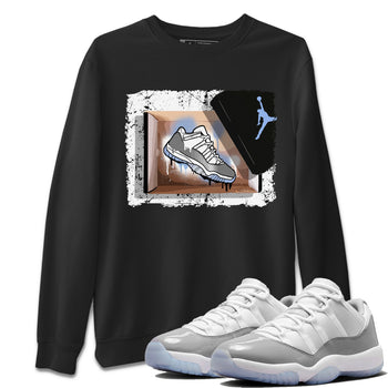 Air Jordan 11 White Cement Sneaker Match Tees New Kicks Sneaker Tees Jordan 11 Retro White Cement Sneaker Release Tees Unisex Shirts Black 1
