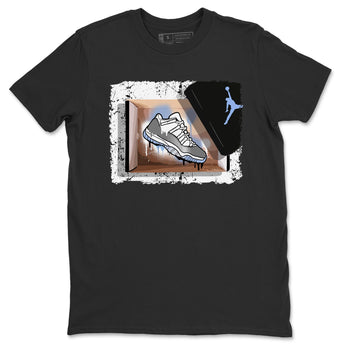 Air Jordan 11 White Cement Sneaker Match Tees New Kicks Sneaker Tees Jordan 11 Retro White Cement Sneaker Release Tees Unisex Shirts Black 2