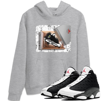 Air Jordan 13 Black Flint Sneaker Match Tees New Kicks Sneaker Tees Air Jordan 13 Retro Black Flint Tee Unisex Shirts Heather Grey 1