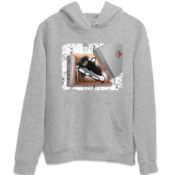 Air Jordan 13 Black Flint Sneaker Match Tees New Kicks Sneaker Tees Air Jordan 13 Retro Black Flint Tee Unisex Shirts Heather Grey 2