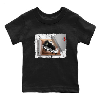 Air Jordan 13 Black Flint Sneaker Match Tees New Kicks Sneaker Tees Air Jordan 13 Retro Black Flint Tee Kids Shirts Black 2
