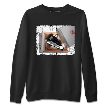 Air Jordan 13 Black Flint Sneaker Match Tees New Kicks Sneaker Tees Air Jordan 13 Retro Black Flint Tee Unisex Shirts Black 2