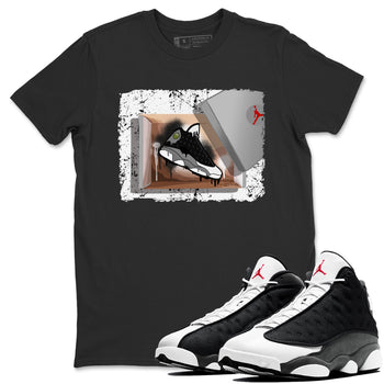 Air Jordan 13 Black Flint Sneaker Match Tees New Kicks Sneaker Tees Air Jordan 13 Retro Black Flint Tee Unisex Shirts Black 1