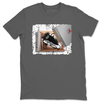 Air Jordan 13 Black Flint Sneaker Match Tees New Kicks Sneaker Tees Air Jordan 13 Retro Black Flint Tee Unisex Shirts Cool Grey 2