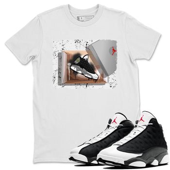 Air Jordan 13 Black Flint Sneaker Match Tees New Kicks Sneaker Tees Air Jordan 13 Retro Black Flint Tee Unisex Shirts White 1