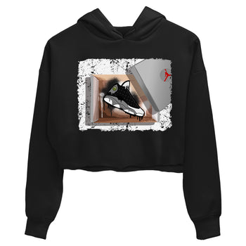 Air Jordan 13 Black Flint Sneaker Match Tees New Kicks Sneaker Tees Air Jordan 13 Retro Black Flint Tee Women's Shirts Black 2