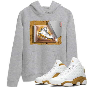 Air Jordan 13 Retro Wheat shirt to match jordans New Kicks sneaker tees Air Jordan 13 Wheat SNRT Sneaker Release Tees Unisex Heather Grey 1 T-Shirt