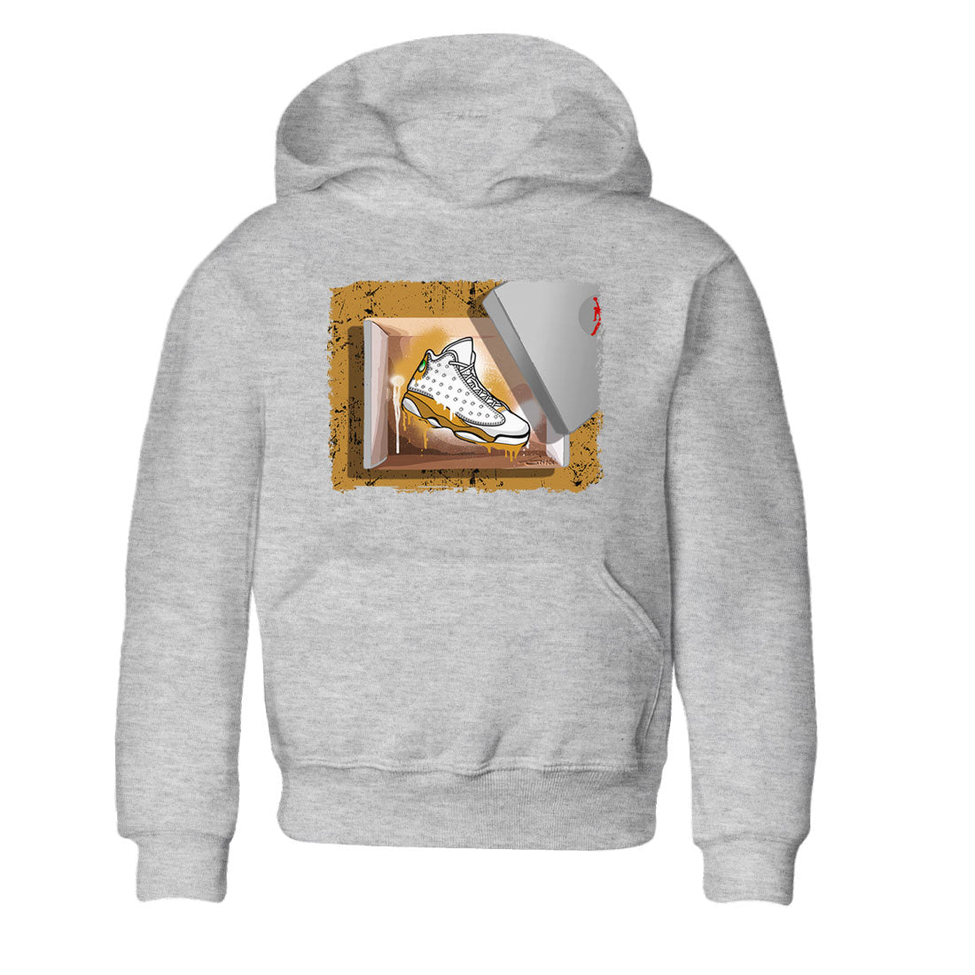 Air Jordan 13 Retro Wheat shirt to match jordans New Kicks sneaker tees Air Jordan 13 Wheat SNRT Sneaker Release Tees Baby Toddler Heather Grey 2 T-Shirt