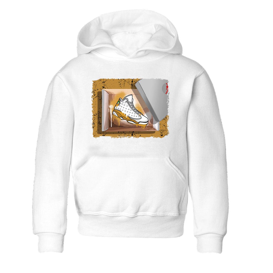 Air Jordan 13 Retro Wheat shirt to match jordans New Kicks sneaker tees Air Jordan 13 Wheat SNRT Sneaker Release Tees Baby Toddler White 2 T-Shirt