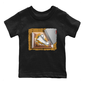 Air Jordan 13 Retro Wheat shirt to match jordans New Kicks sneaker tees Air Jordan 13 Wheat SNRT Sneaker Release Tees Baby Toddler Black 2 T-Shirt