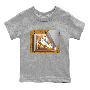 Air Jordan 13 Retro Wheat shirt to match jordans New Kicks sneaker tees Air Jordan 13 Wheat SNRT Sneaker Release Tees Baby Toddler Heather Grey 2 T-Shirt
