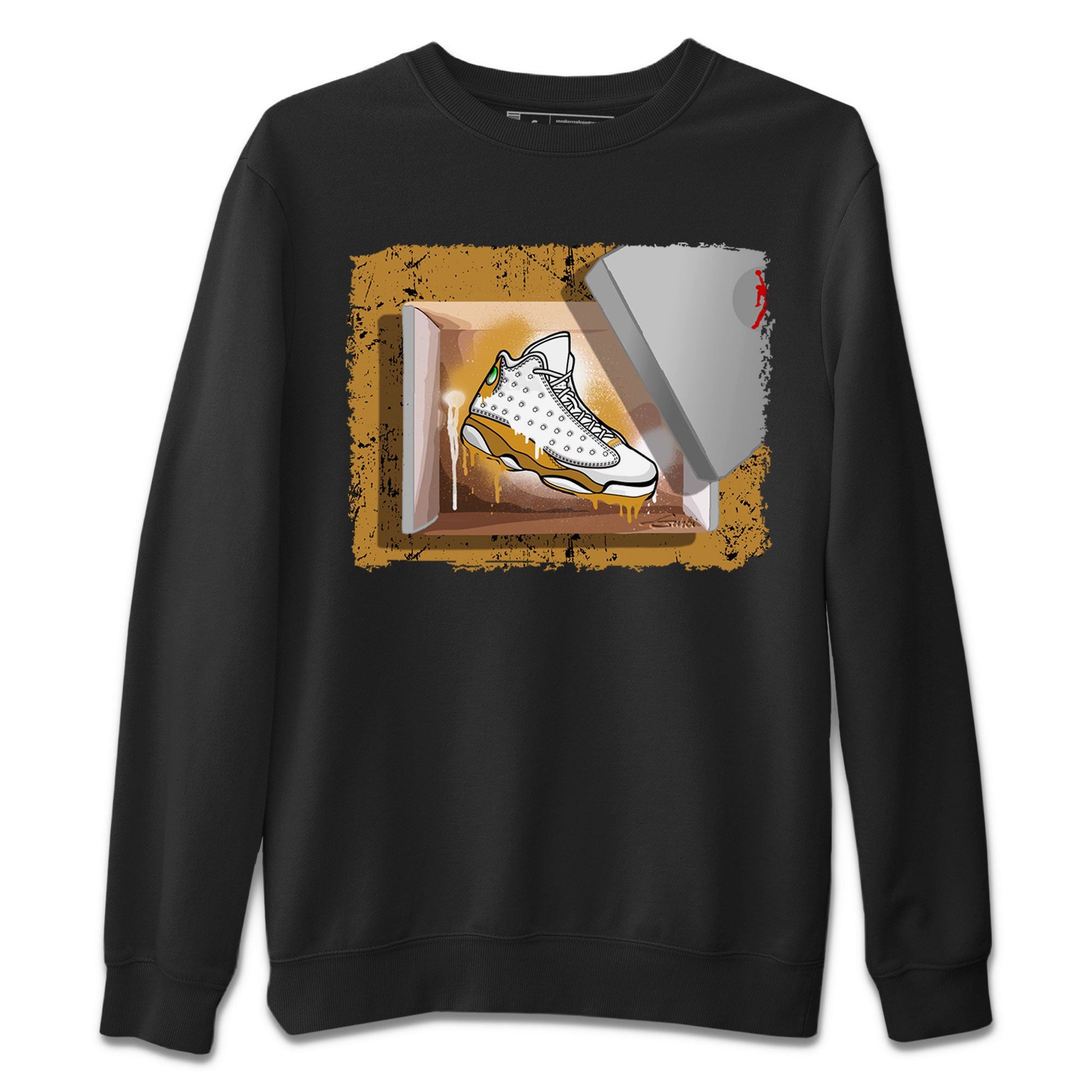 Air Jordan 13 Retro Wheat shirt to match jordans New Kicks sneaker tees Air Jordan 13 Wheat SNRT Sneaker Release Tees Unisex Black 2 T-Shirt
