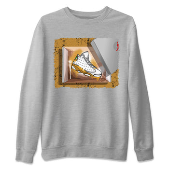 Air Jordan 13 Retro Wheat shirt to match jordans New Kicks sneaker tees Air Jordan 13 Wheat SNRT Sneaker Release Tees Unisex Heather Grey 2 T-Shirt