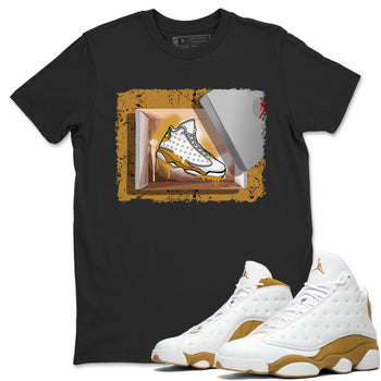 Air Jordan 13 Retro Wheat shirt to match jordans New Kicks sneaker tees Air Jordan 13 Wheat SNRT Sneaker Release Tees Unisex Black 1 T-Shirt