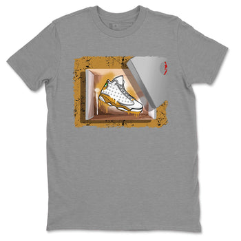Air Jordan 13 Retro Wheat shirt to match jordans New Kicks sneaker tees Air Jordan 13 Wheat SNRT Sneaker Release Tees Unisex Heather Grey 2 T-Shirt