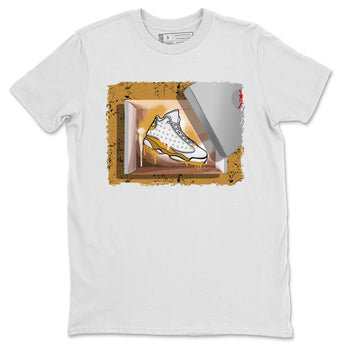 Air Jordan 13 Retro Wheat shirt to match jordans New Kicks sneaker tees Air Jordan 13 Wheat SNRT Sneaker Release Tees Unisex White 2 T-Shirt