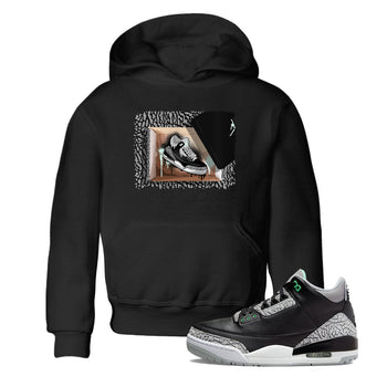3s Green Glow shirt to match jordans New Kicks sneaker tees Air Jordan 3 Retro Green Glow SNRT sneaker release tees baby toddler Black 1 cotton Shirt