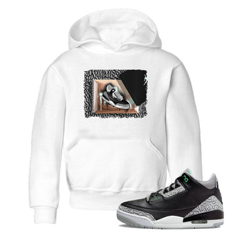 3s Green Glow shirt to match jordans New Kicks sneaker tees Air Jordan 3 Retro Green Glow SNRT sneaker release tees baby toddler White 1 cotton Shirt