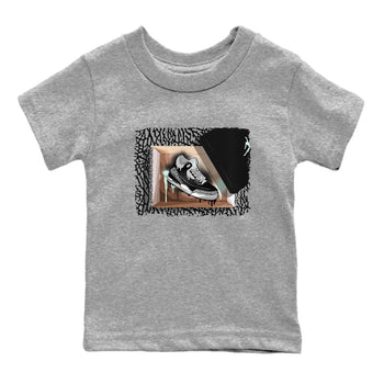 3s Green Glow shirt to match jordans New Kicks sneaker tees Air Jordan 3 Retro Green Glow SNRT sneaker release tees baby toddler Heather Grey 2 cotton Shirt