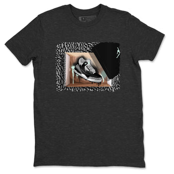 3s Green Glow shirt to match jordans New Kicks sneaker tees Air Jordan 3 Retro Green Glow SNRT Sneaker Release Tees unisex cotton Charcoal Heather 2 crew neck shirt