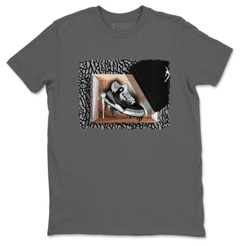 3s Green Glow shirt to match jordans New Kicks sneaker tees Air Jordan 3 Retro Green Glow SNRT Sneaker Release Tees unisex cotton Cool Grey 2 crew neck shirt